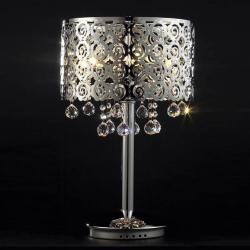 Volterra Lampe de table 6L chromé brillant/Verre Asfour