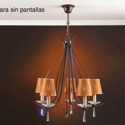 Bali Pendant Lamp 5L oxide forge