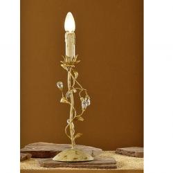 Verdi Table Lamp Florentino 1L Ivory and Gold