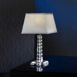 Corinto Lampe de table Petit Noir/Transparent