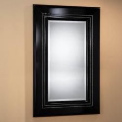Luxury espejo rectangular Mediano negro