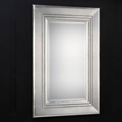 Luxury rectangular mirror Medium Silver Leaf