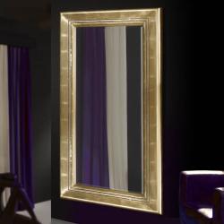 Luxury miroir rectangulaire Grand Feuille d´or