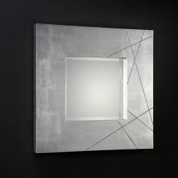 Luxury specchio Quadrata Foglia di argento