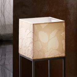 lampshade Square Papel white Relieve 18cm