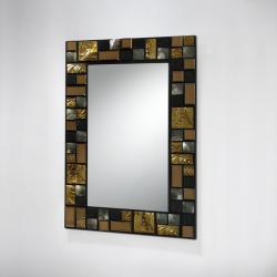 Mosaic espelho 90X60 Dourado