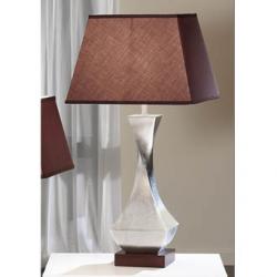 Deco Table Lamp Silver with lampshade