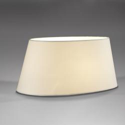 lampshade oval white 42x26x20cm