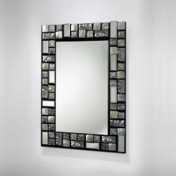 Mosaic espejo 90X60 negro/Plata