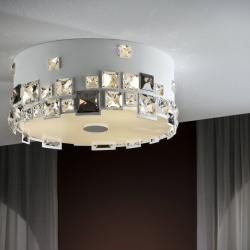 Mitra ceiling lamp 3L Round white