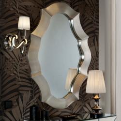 Granada espelho pan de Prata envelhecido 111x77cm