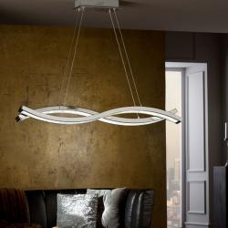 Marin Lampe Suspension 11x98cm LED 58W - Chrome