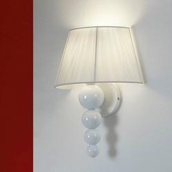 Mercury Wall Lamp 39x28cm 1xE27 LED 5,5W - white bright white lampshade