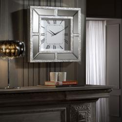 Nacar Reloj von wand 50x50cm - spiegel und Strips von nácar
