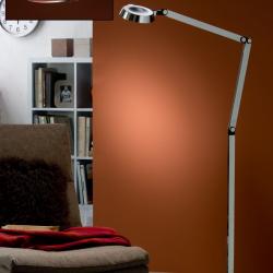 Naria Floor Lamp 145x65cm LED 10W dimmable - Chrome and Black