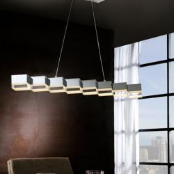 Prisma Lamp Pendant Lamp 10x94cm 8xLED 34W dimmable - Transparent acrylic