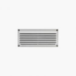 Brique Recessed wall rectangular with grill 5 Accent LED 6000k 230v 7,5w 900ml white