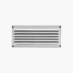 Megabrique Recessed wall rectangular with grill 6 Accent LED 6000k 15w 230v Black