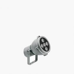 Microfocus proyector 4 Accent LED 6000k 10w 230v 22ú gris Aluminio