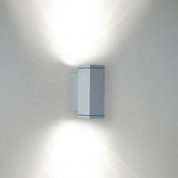 Microslot luz de parede Up down 2x3 Accent LED 6000k 4,5w Cinza Alumínio