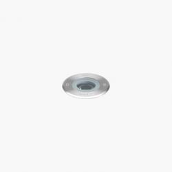 Microzip Recessed suelo Round 1 Accent LED 3200k 1w 230v Stainless Steel
