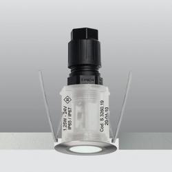 Nanoled Einbauleuchte Runde 45mm 1 Soft LED 6000k 1,25w 24v Edelstahl