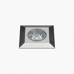 Nanoled Recessed suelo Square 45mm 1 Accent LED 6000k 1,25w Stainless Steel