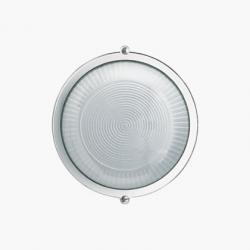 Plafoniere Wall Lamp Round with ring A60 60w white