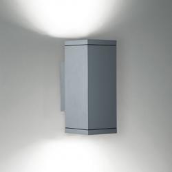 Slot Wall Lamp Up down 2x7 Accent LED 6000k 17,5w 22º/22º Square Grey Aluminium