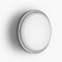 Zen Applique Rotonda Grigio LED 3200k 10w 230v Grigio Alluminio