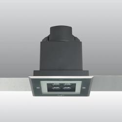 Zip Downlight Quadrata 4 Accent LED 10w 230v Aço inoxidável