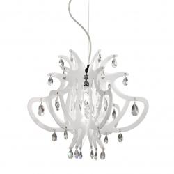 Lillibet suspension Mini Pendant Lamp 1xE27 25w white + Transparent glass