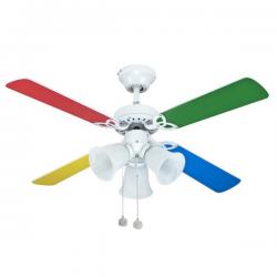 Hornet Colour Fan 3 E27 x 60W White / multicolored