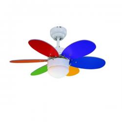Rainbow LED Fan LED 12W Multicolored