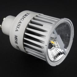 Lámpara LED GU10 dichroic Série MG Refletora Alumínio óptica Transparente 1x7W