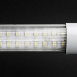 SERIE TG LED Tubo Cuerpo Aluminio, óptica policarbonato Transparente G13 140x 9W
