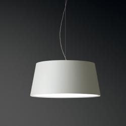 Warm Pendant Lamp Large lampshade normal - Lacquered white roto mate