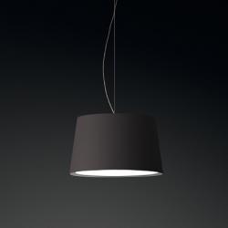 Warm Pendant Lamp Medium lampshade fibra Glass - Lacquered white roto mate