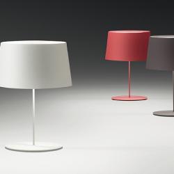 Warm Table Lamp lampshade fibra Glass - Lacquered white Roto Mate