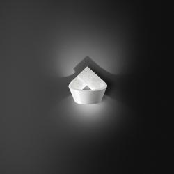 Loop luz de parede Grande 14cm branco e elementos Swarovski® Crystal