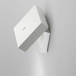 Alpha Wall Lamp Reading - Lacquered white matt and Chrome