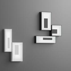 Link luz de parede Composição 2 peças - Lacado branco Brillo