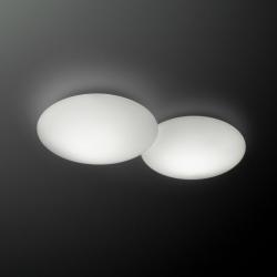 Puck double Ceiling lamp 2xG9 48w Lacquered matt white