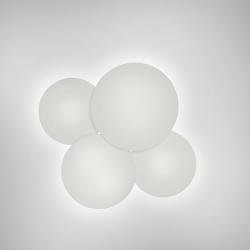 Puck Lampada da soffitto Quadruplo 4xLED 7,35W Bianco opaco Laccato