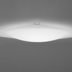 Quadra Ice Flat Lampada da soffitto 47x47 1xR7s 160w Vetro Bianco