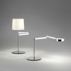 Swing Table Lamp lampshade cotton Chrome