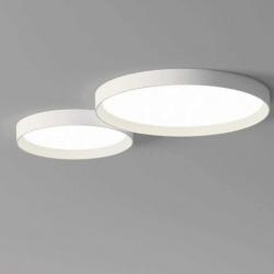Up ceiling lamp Round Doble 2 x plate LED (30w + 43w) - Lacquered white matt