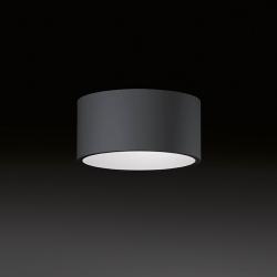Domo ceiling lamp Recto LED 3x3W - Outdoor Graphite indoor white