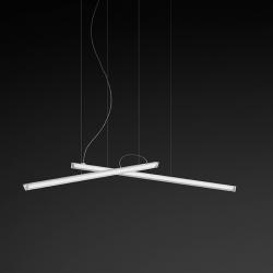 Halo Suspension linéaire 2 Suspensions LED - Laqué blanc Mate