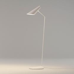 I.Cono Lámpara de Pie Lectura 127cm modelo B 1xE14 46w - Lacado blanco brillo